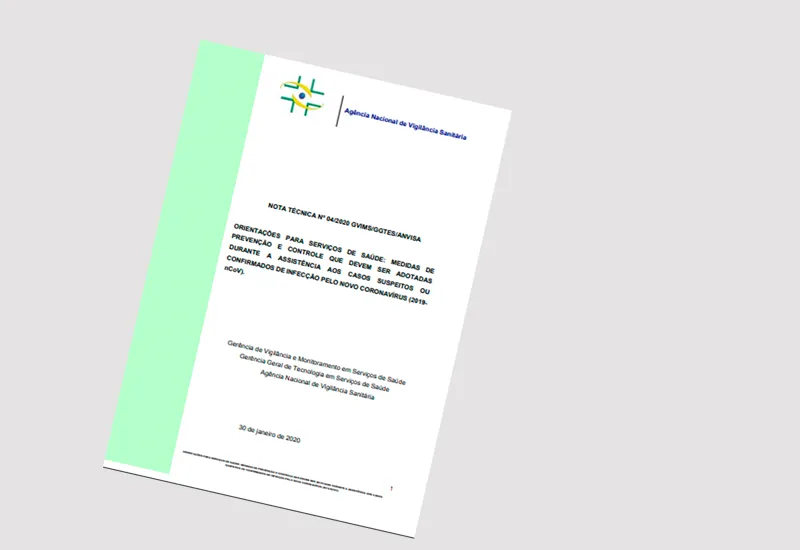 Atualização da Nota Técnica n° 04/2020 da ANVISA