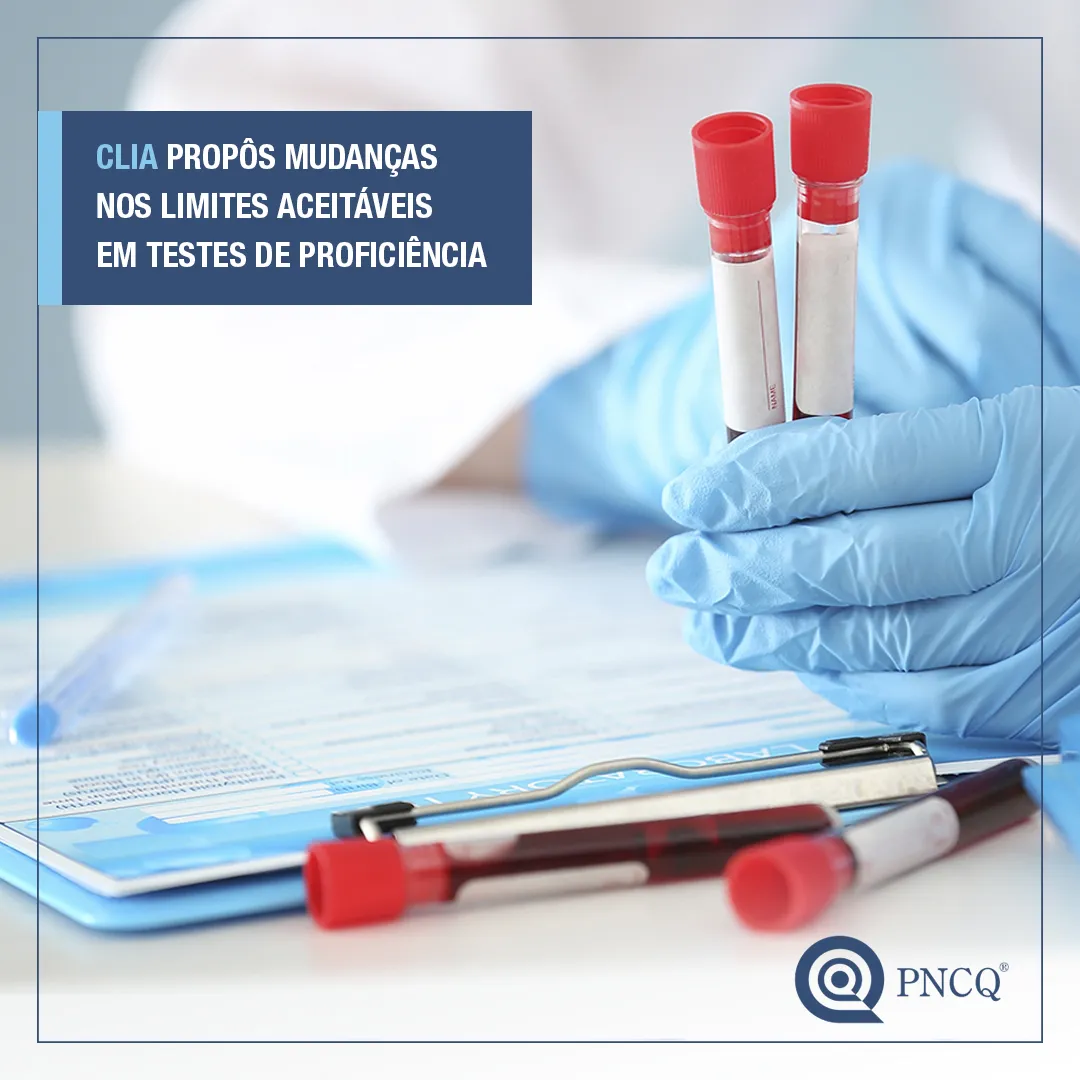 CLIA – limites aceitáveis em testes de proficiência